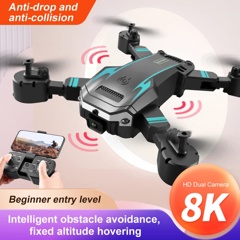 KBDFA G6 Professional Foldable Quadcopter Drone with HD Camera and GPS Features