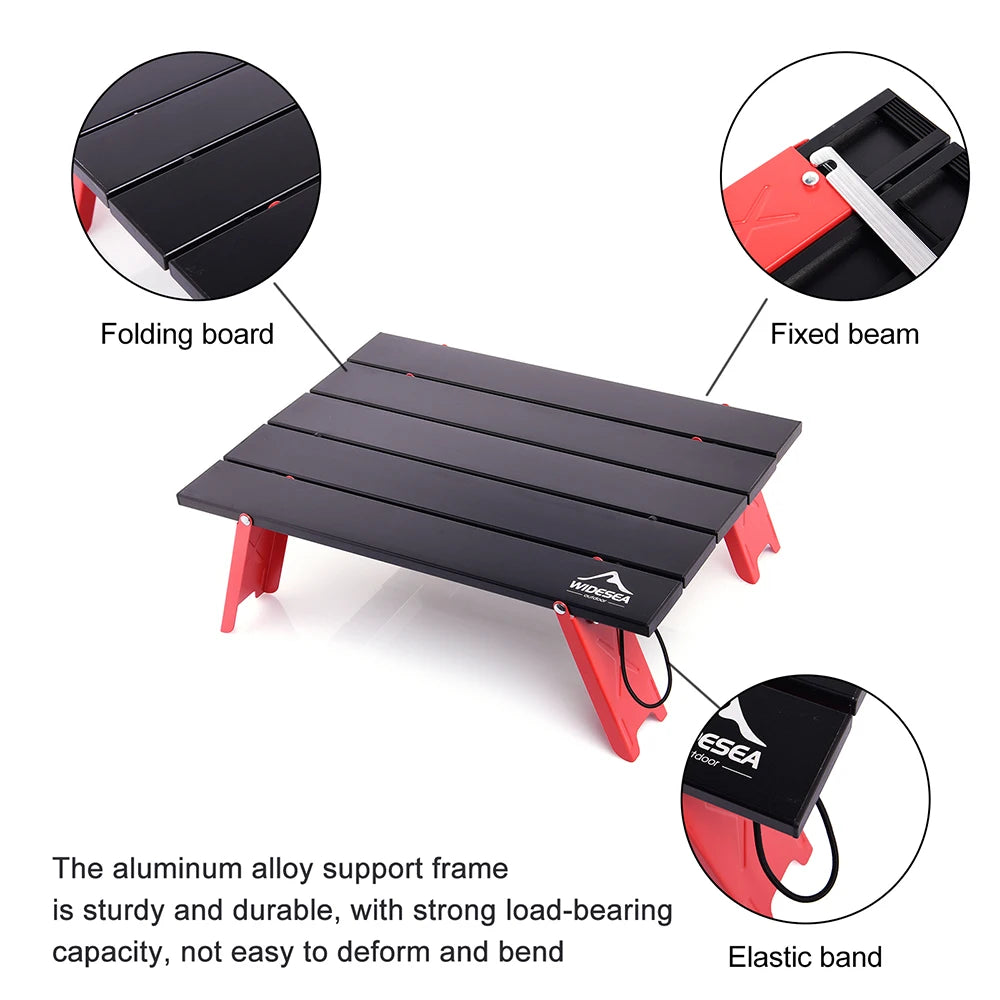 Widesea Portable Foldable Table for Camping Outdoor Picnic and Barbecue