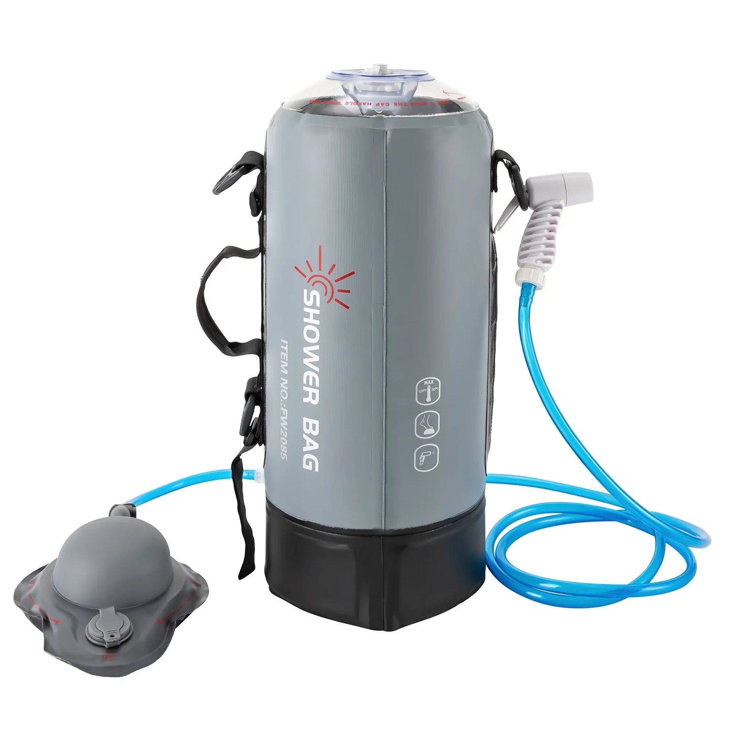 12L Portable Garden Shower with Pump Ideal for Camping and Outdoor Travel