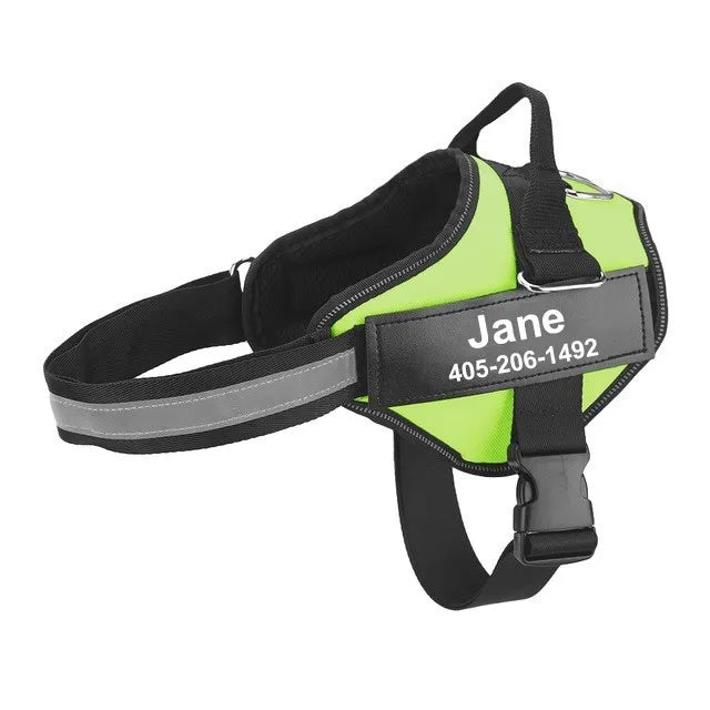Adjustable Reflective Dog Harness Vest for Outdoor Walking Small to Large Dogs