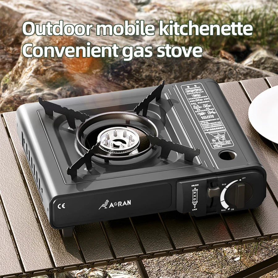 Portable Card Stove for Camping and Outdoor Use with Ignition Device