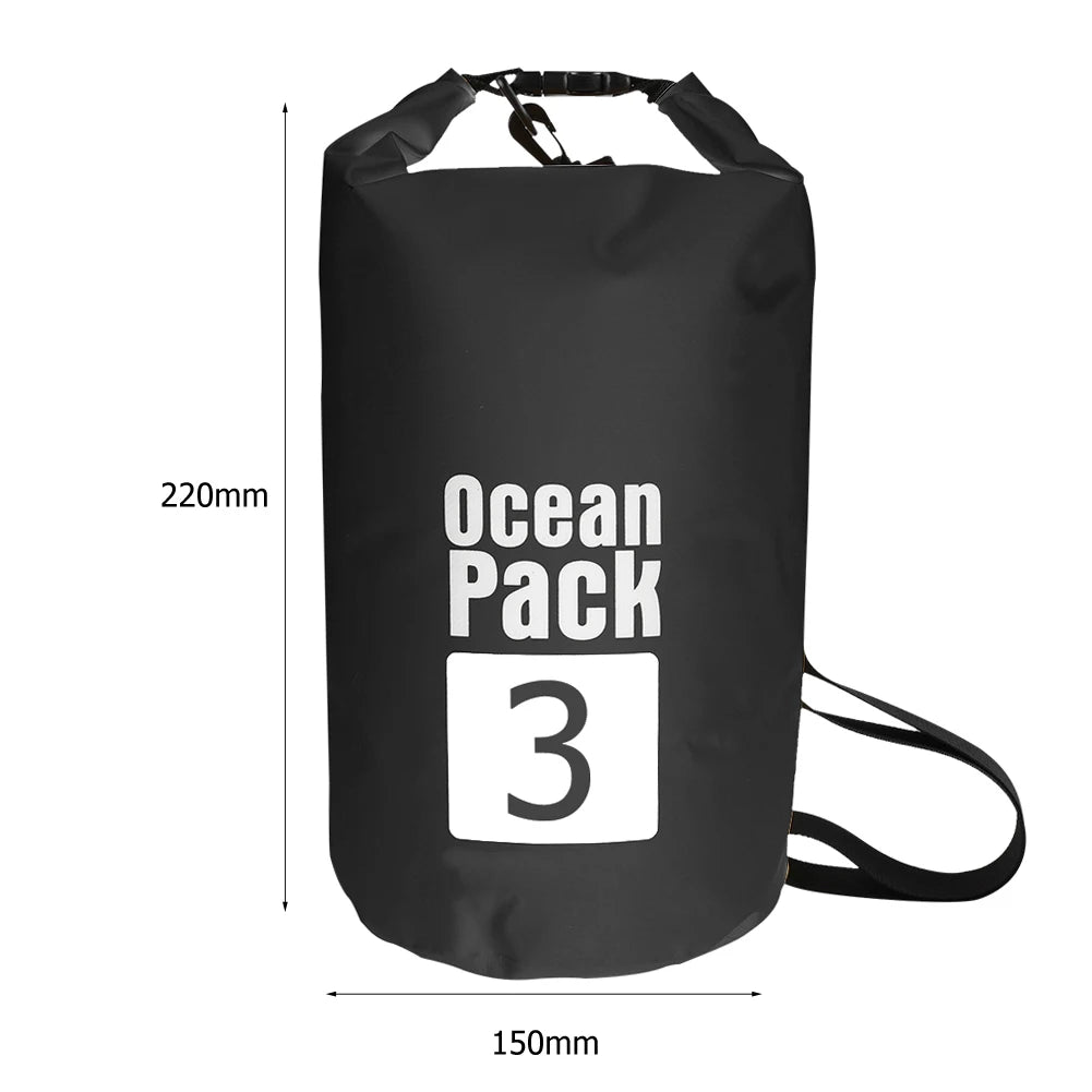 15L Waterproof Dry Bag Outdoor Floating Backpack for Trekking and Beach Use