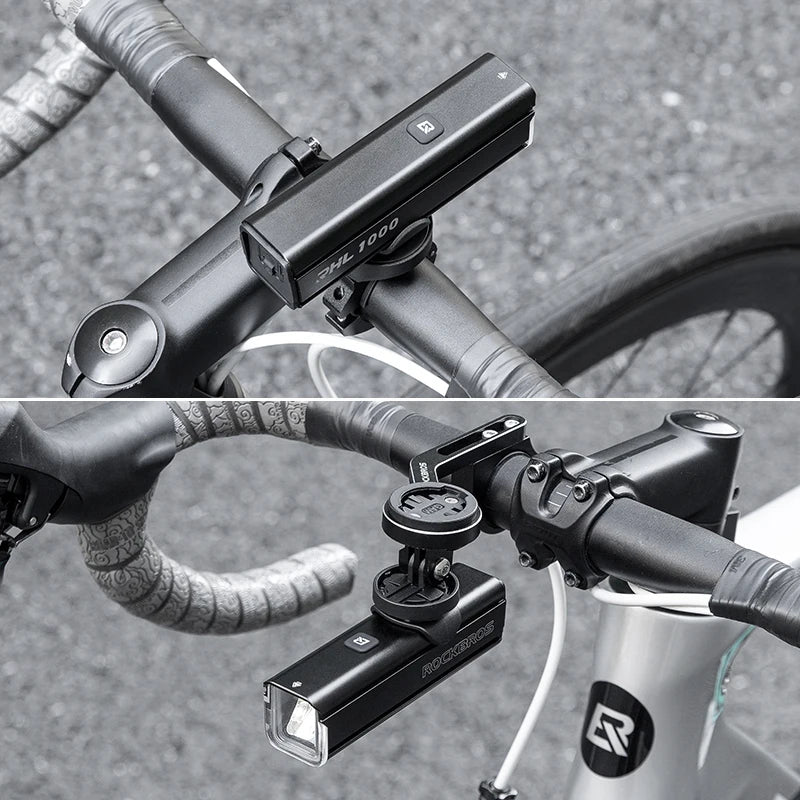 Rockbros 1000LM Rechargeable Bike Front Light IPX6 Rainproof LED Headlight