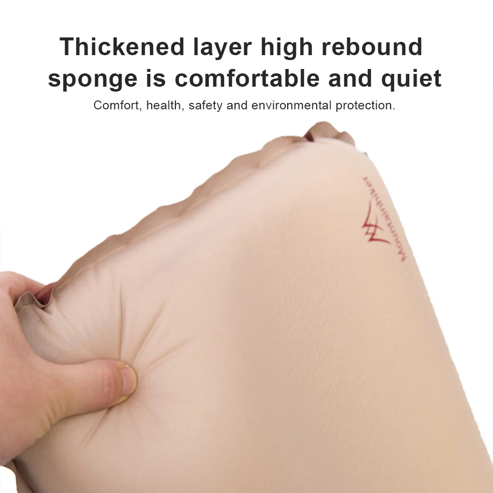 Portable Self Inflating Camping Pillow 3D Ultralight Travel Neck Support