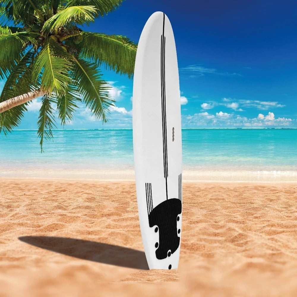 7 Foot Flowboard Surfboard Softboard Foam with Fins Leash and Traction Pad
