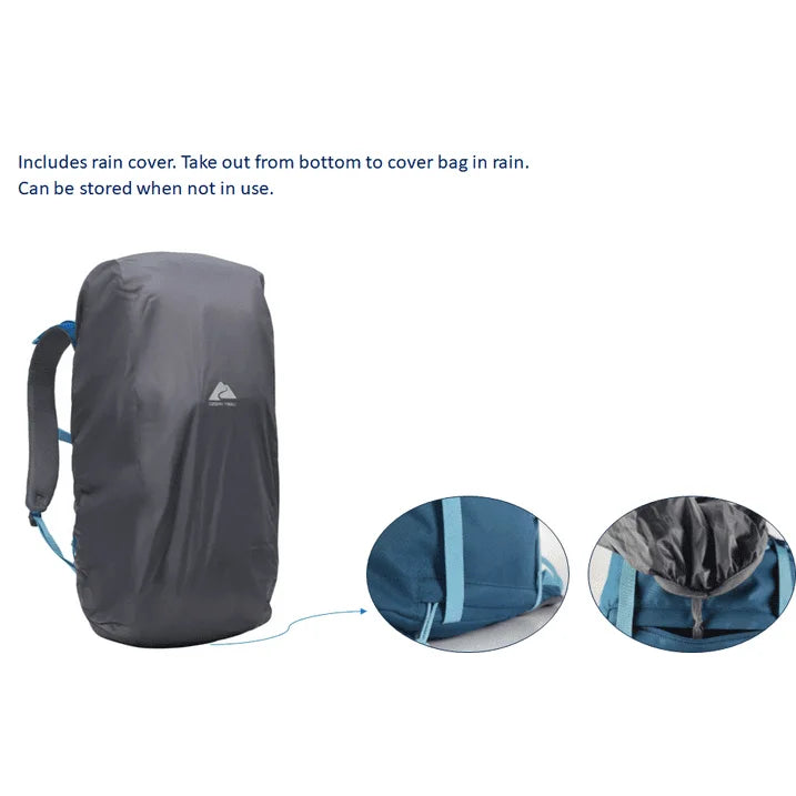 Ozark Trail 50L Hiking Backpack with Durable Fabric and Multiple Pockets