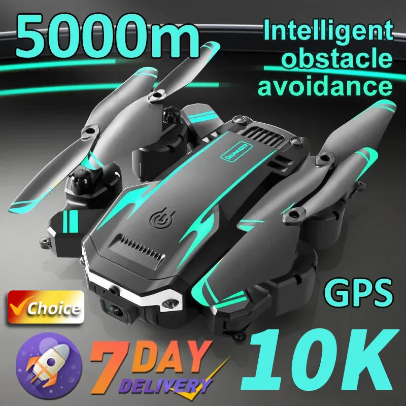 KBDFA G6 Professional Foldable Quadcopter Drone with HD Camera and GPS Features