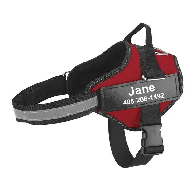 Adjustable Reflective Dog Harness Vest for Outdoor Walking Small to Large Dogs