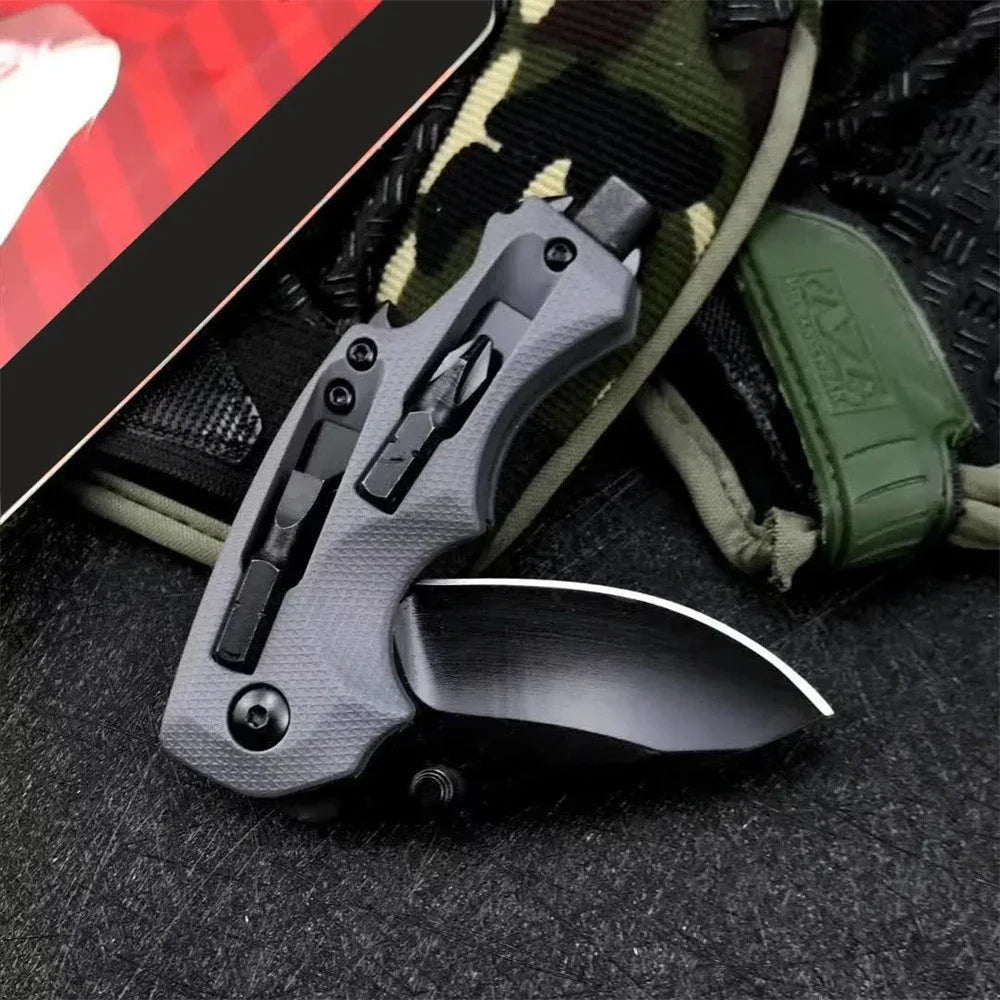 KS 8720 Folding Pocket Knife with 8Cr13Mov Blade for Camping and Outdoor Use