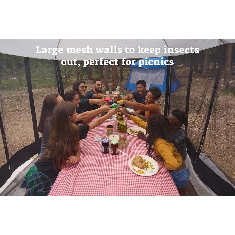 Magnetic Screen House Shelter for Camping Travel Picnics and Tailgating