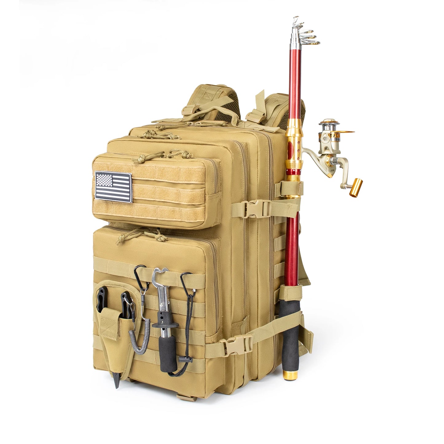 Large Capacity 45L Waterproof Tactical Backpack for Men Outdoor Fishing Hunting