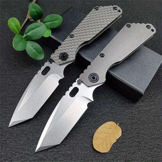 Folding Titanium Pocket Knife for Camping Hiking Self Defense Tactical Gifts
