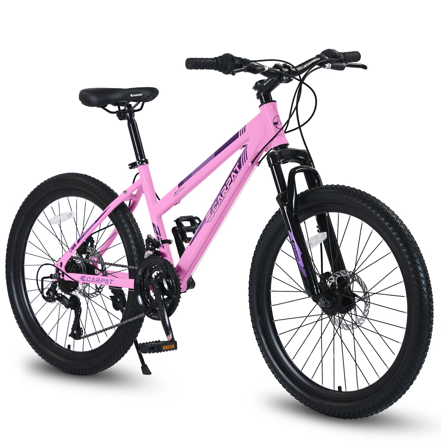 24 Inch Mountain Bike for Girls and Women with Shimano 21 Speeds and Disc Brakes