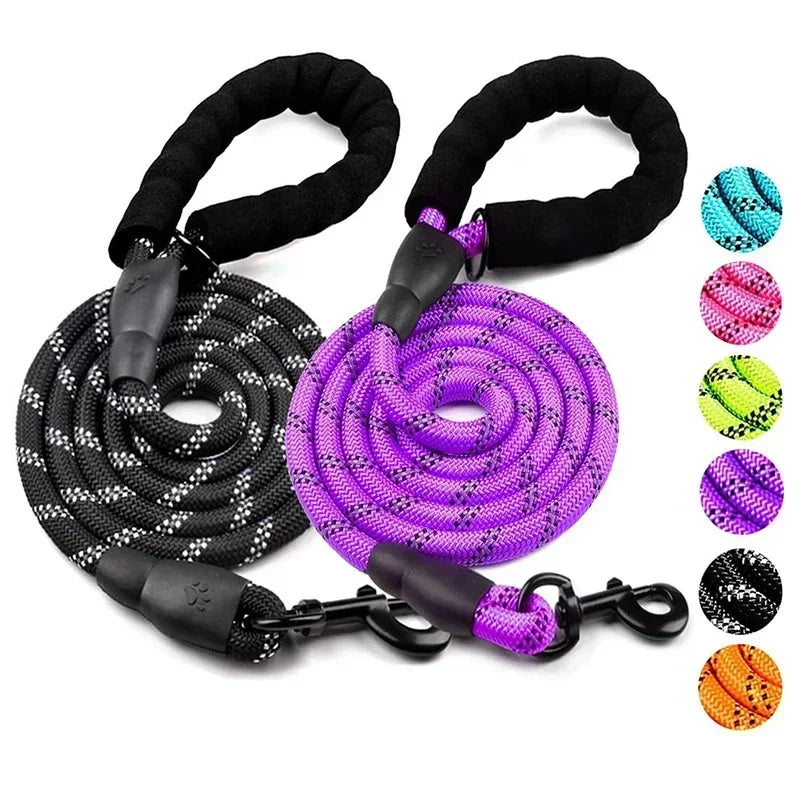 Strong Reflective Dog Leash for Large Medium Small Breeds Perfect for Walks
