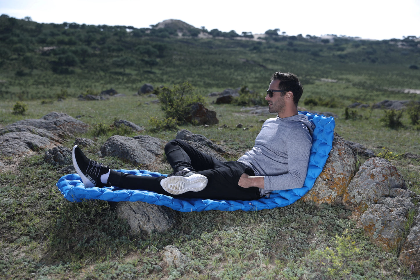 FUNDANGO Ultra Light Waterproof Inflatable Cushion Sleeping Pad for Travel and Camping