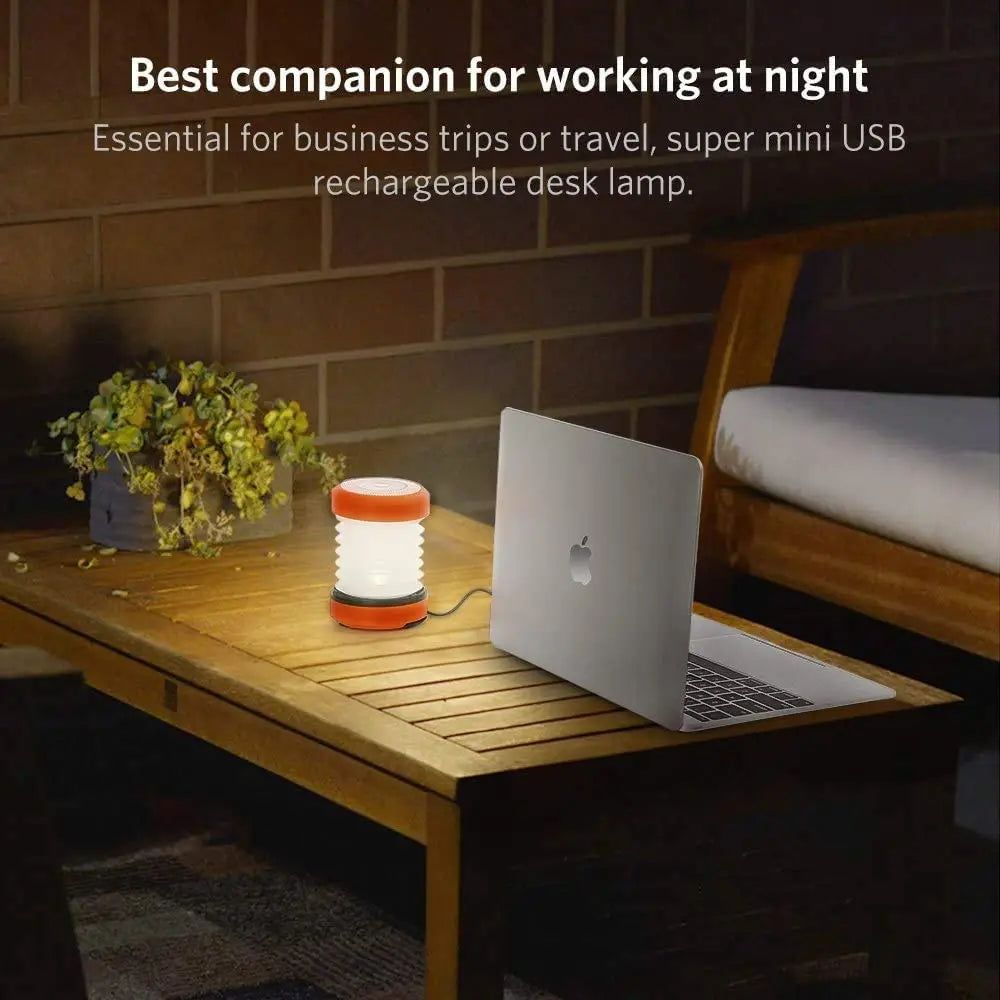 Solar Rechargeable Camping Light 2/4PCS Foldable Waterproof Lantern Power Bank