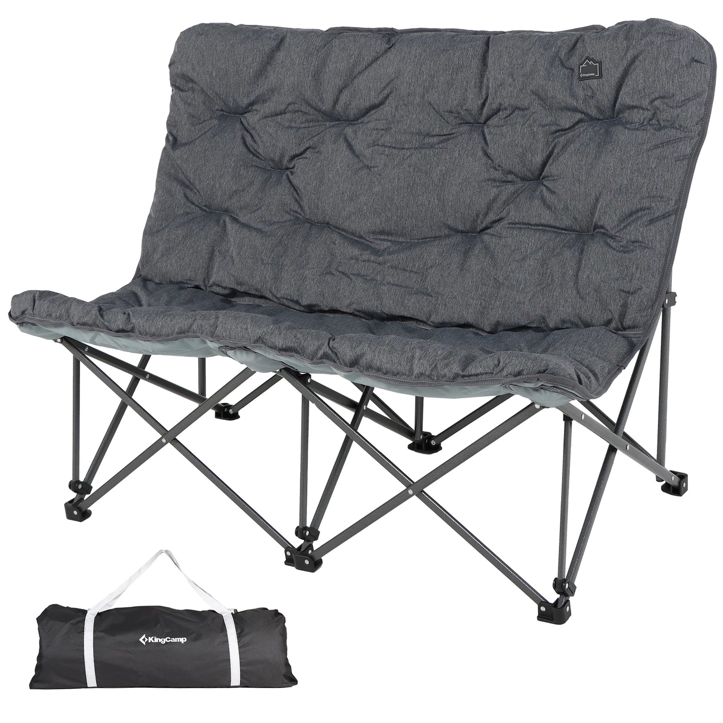 KingCamp Double Padded Butterfly Chair Oversized Outdoor Lawn and Patio Seat