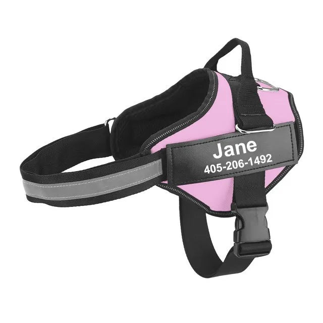 Adjustable Reflective Dog Harness Vest for Outdoor Walking Small to Large Dogs
