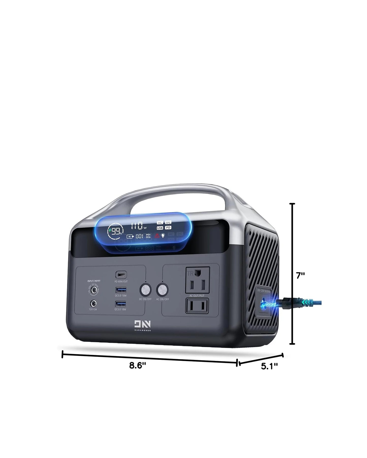 DaranEner 300W Solar Generator 179Wh Portable Power Station for Camping