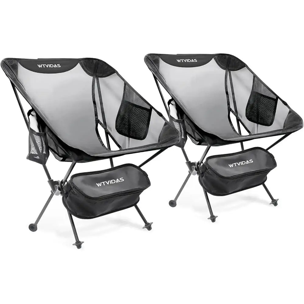 Camping Beach Chairs 2 Pack Compact Ultralight Backpacking Mesh Seating