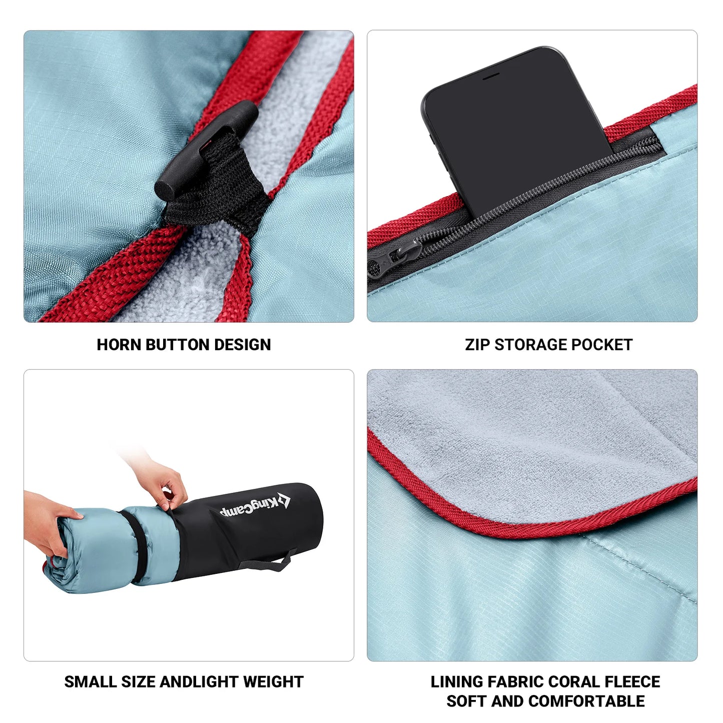 KingCamp Extra Large Outdoor Picnic Blanket Lightweight Sand Mat for Beach Camping