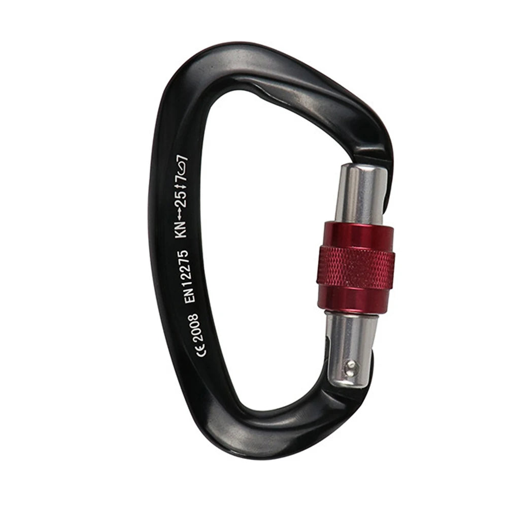 25KN Heavy Duty Locking Carabiner Clips for Camping Hiking and Dog Walking