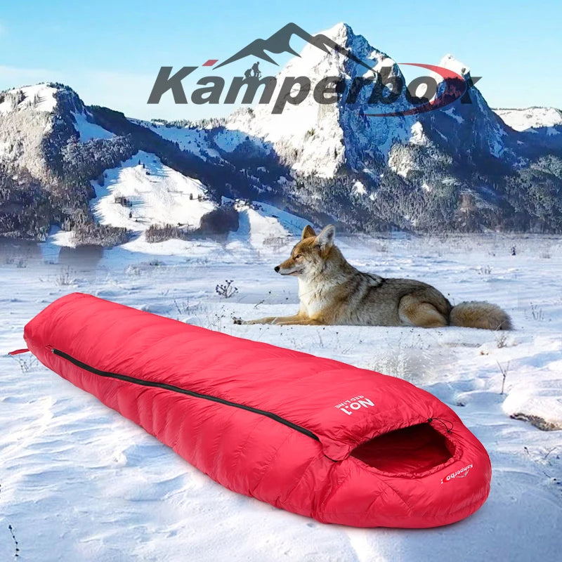 Winter Ultralight Down Sleeping Bag for Camping and Outdoor Adventures