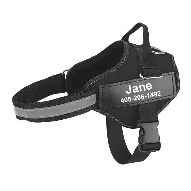 Adjustable Reflective Dog Harness Vest for Outdoor Walking Small to Large Dogs