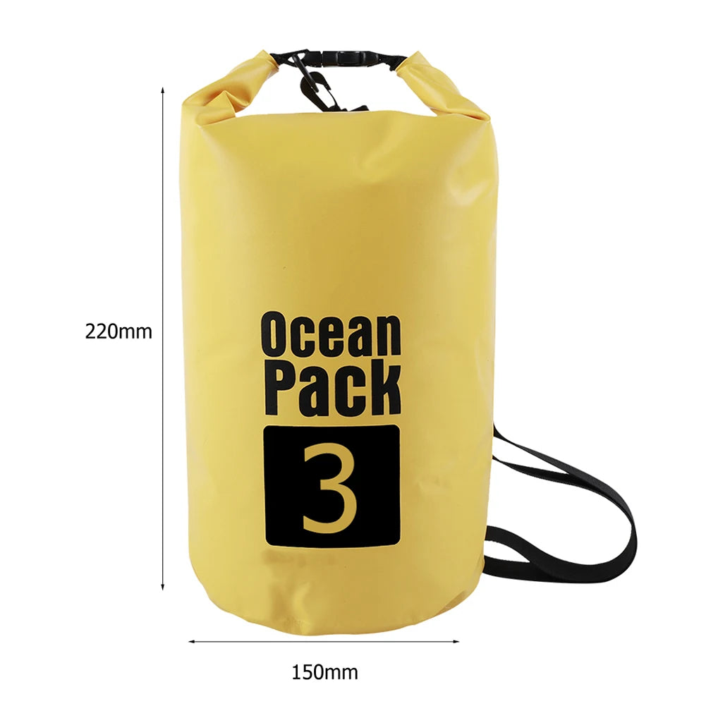 15L Waterproof Dry Bag Outdoor Floating Backpack for Trekking and Beach Use