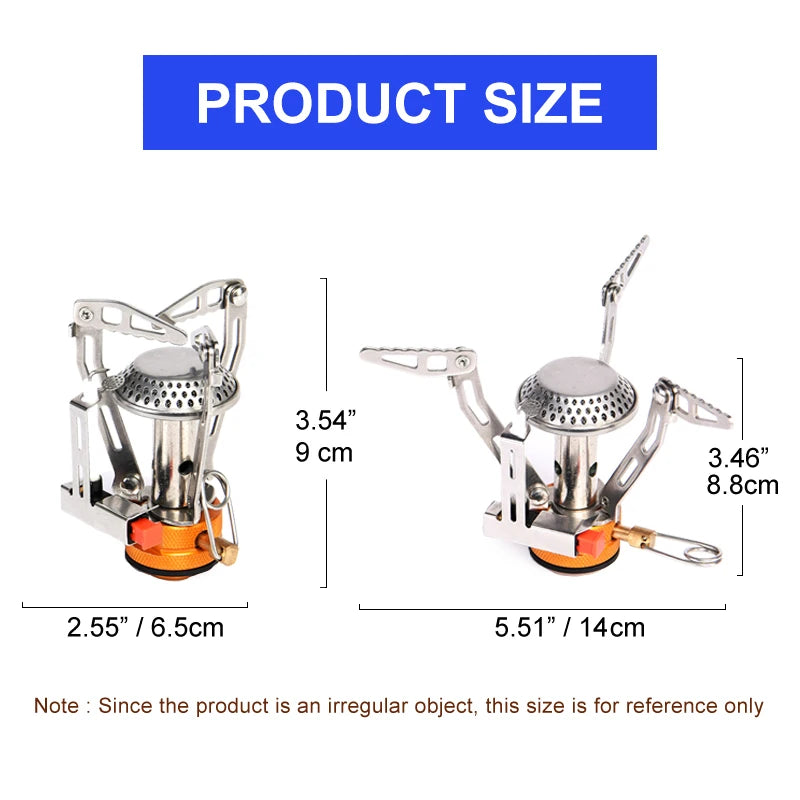 Widesea Portable Camping Cookware Set with Burner Stove and Folding Utensils