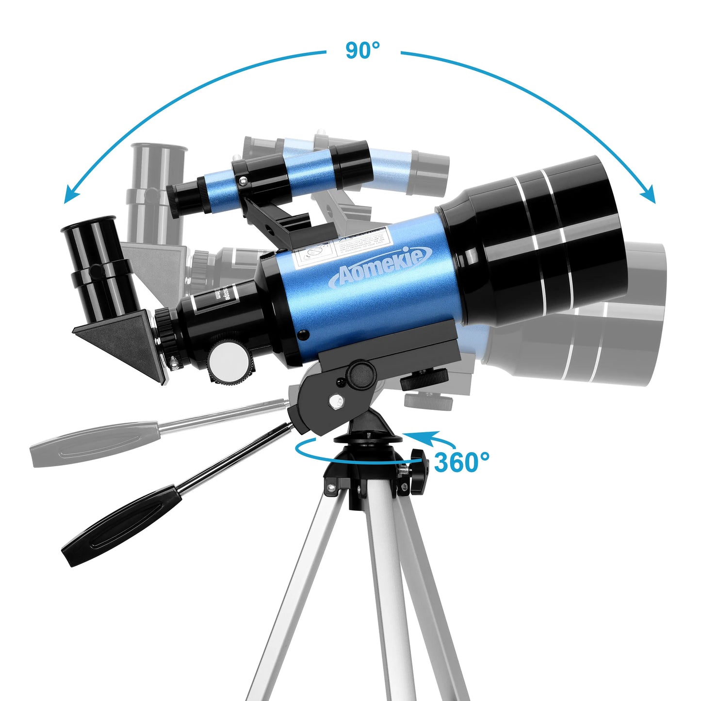 30070 Telescope 1.25 Inch Eyepieces Wide Vision Monocular with Tripod