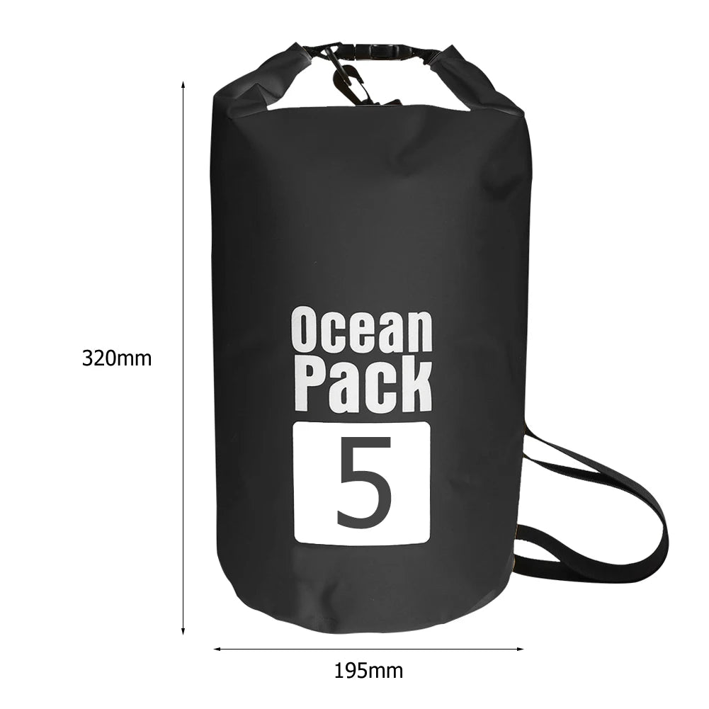 15L Waterproof Dry Bag Outdoor Floating Backpack for Trekking and Beach Use