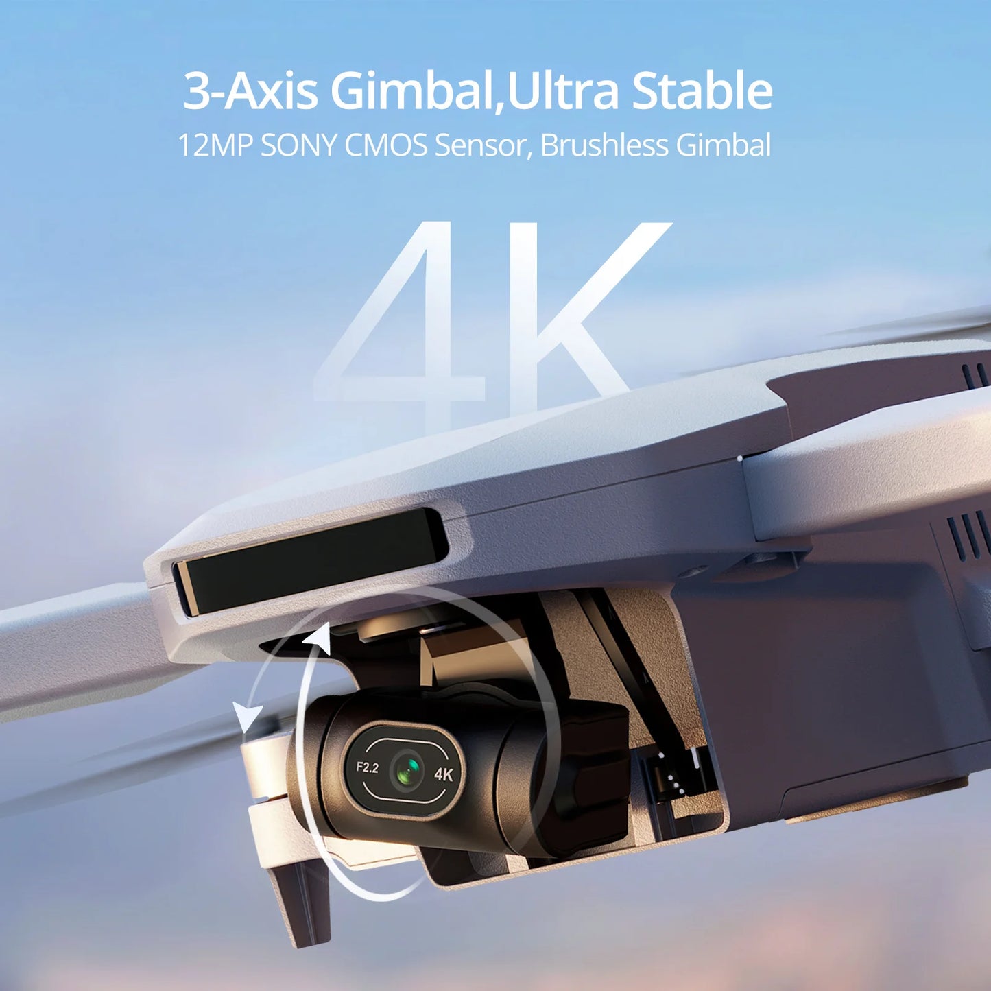 Potensic ATOM 3-Axis Gimbal 4K GPS Drone Under 249g for Adults and Beginners