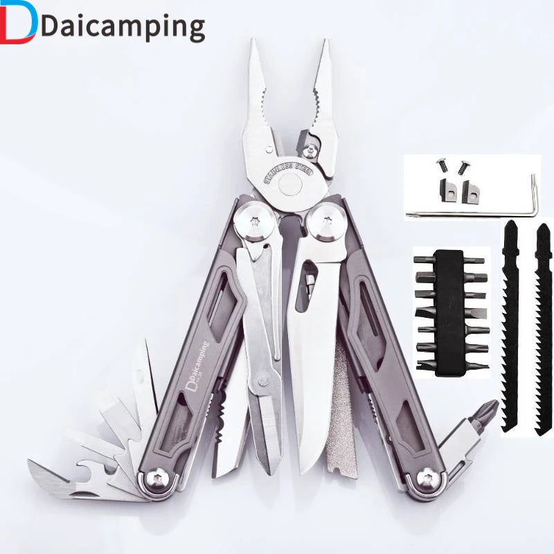 Daicamping DL30 Multi-Tools Set with Replaceable Blades for Survival and DIY