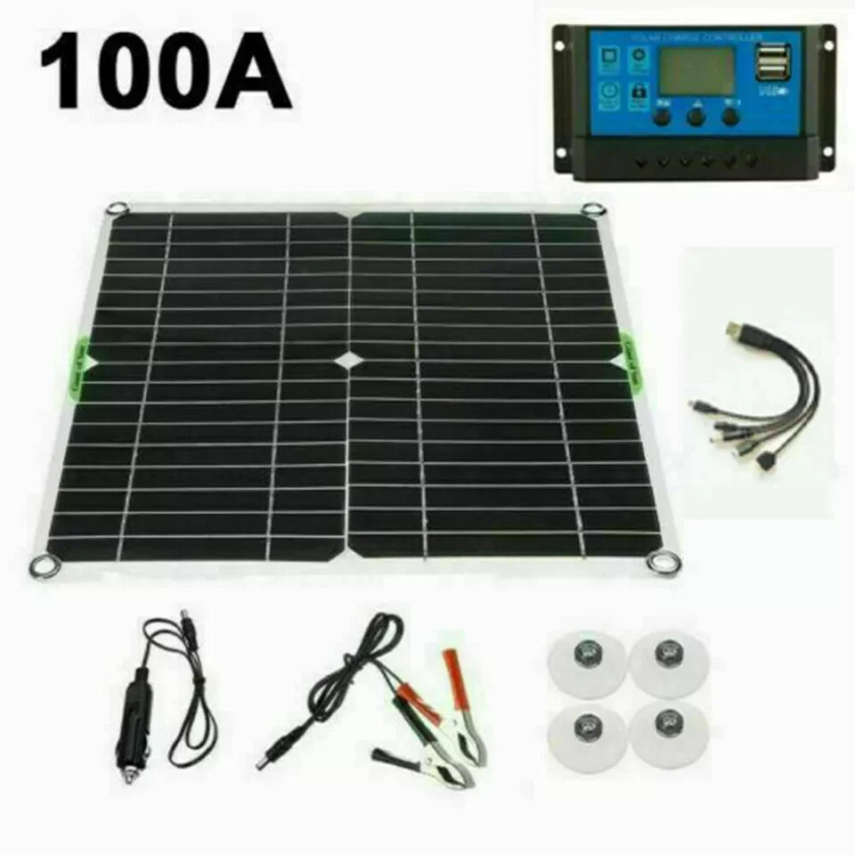 6000W Inverter Solar Panel Kit with 12V Charger and 100A Controller