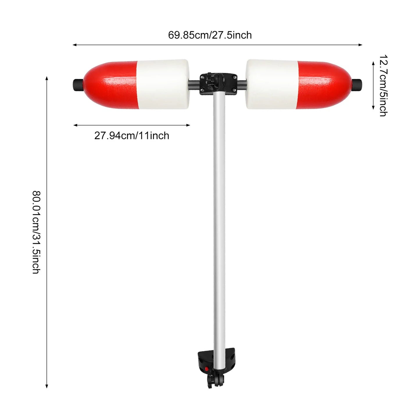 Kayak Outrigger Stabilizer System Easy Install for Fishing Canoe Stability
