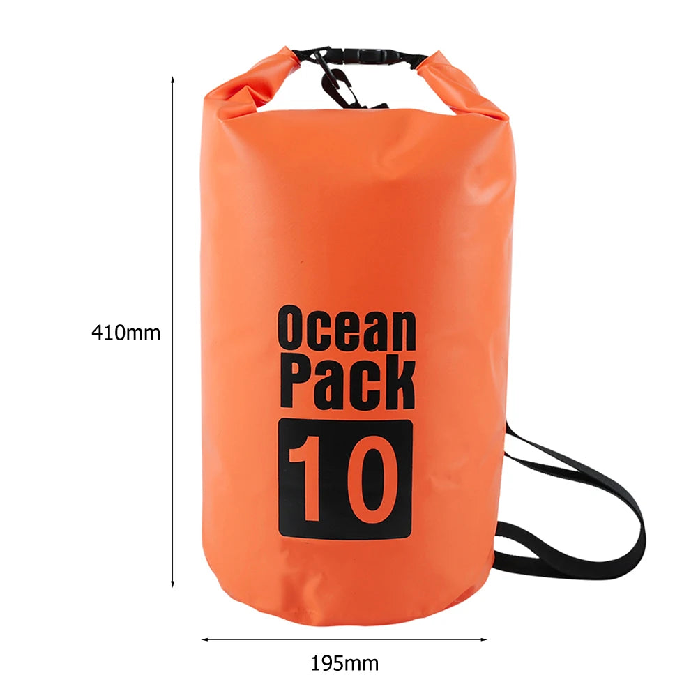 15L Waterproof Dry Bag Outdoor Floating Backpack for Trekking and Beach Use