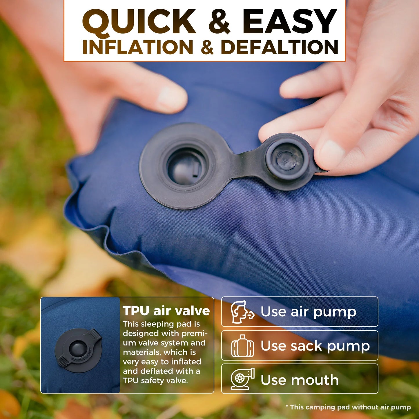 KingCamp Ultralight Inflatable Sleeping Pad for Camping and Hiking Adventures