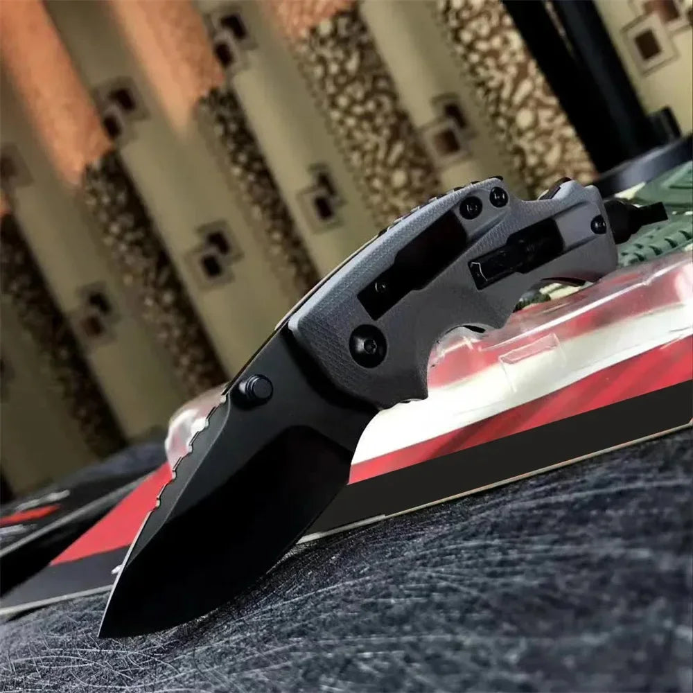 KS 8720 Folding Pocket Knife with 8Cr13Mov Blade for Camping and Outdoor Use