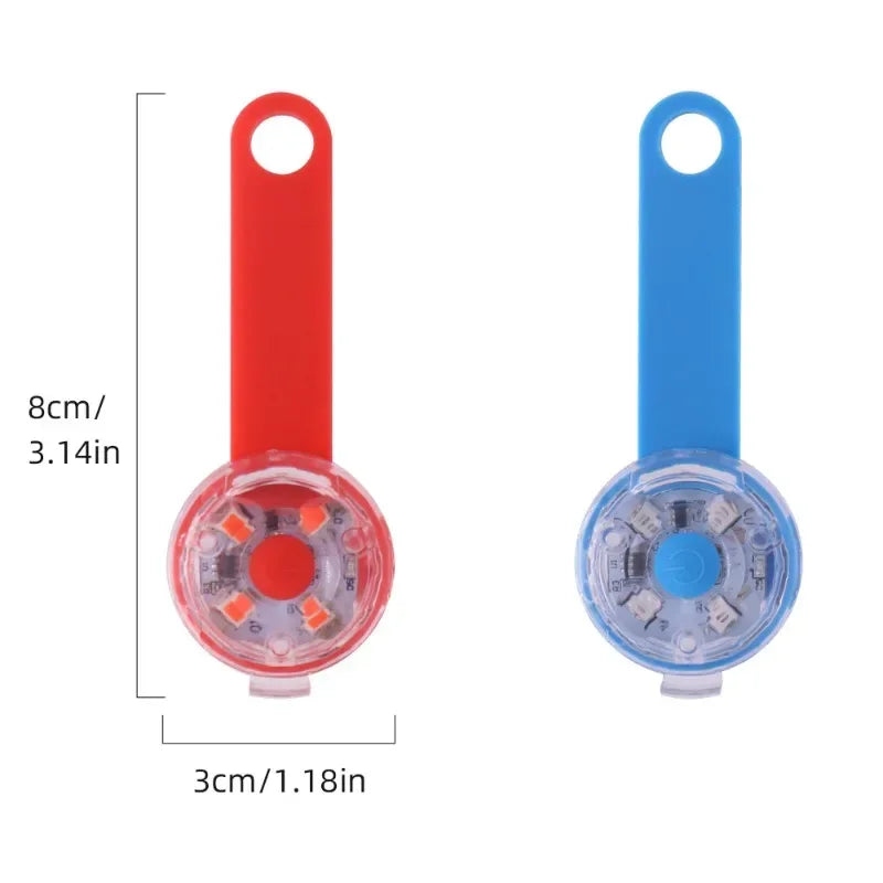 LED Dog Cat Collar Pendant Night Safety Light IPX7 Waterproof Flashing Harness