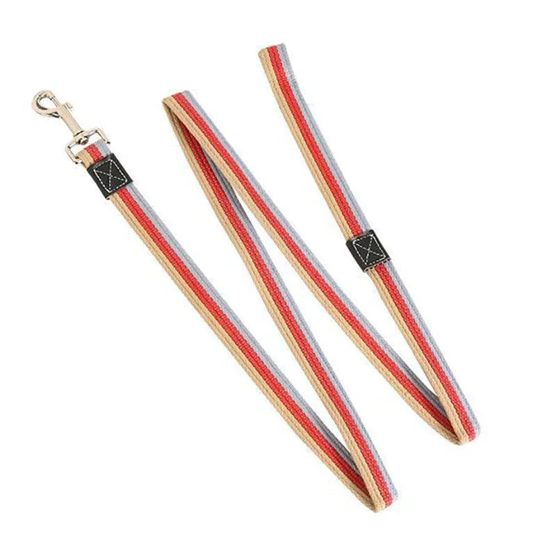 2m Long Non-Slip Rubber Nylon Dog Training Leash for Small to Large Dogs