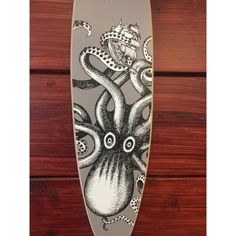 Kraken Black Spice Rum Surfboard 4 Foot Indoor Wall Decor with Hardware