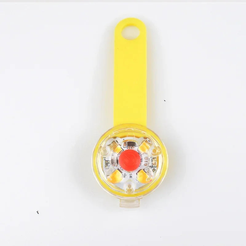 LED Dog Cat Collar Pendant Night Safety Light IPX7 Waterproof Flashing Harness