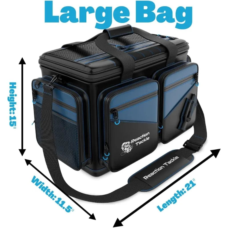 Reaction Tackle Salt Water Resistant Fishing Tackle Bag with Dividers