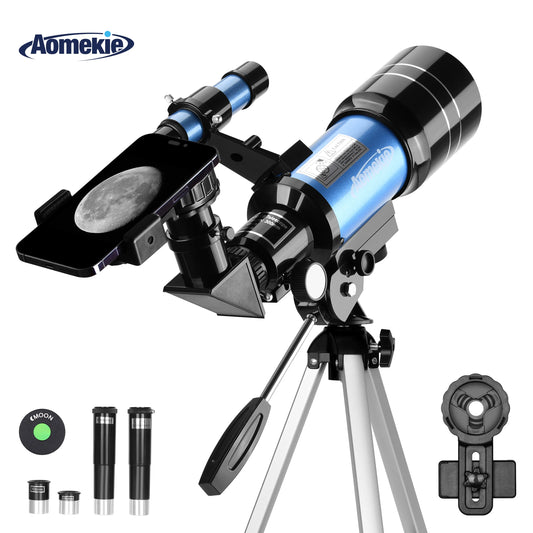 30070 Telescope 1.25 Inch Eyepieces Wide Vision Monocular with Tripod