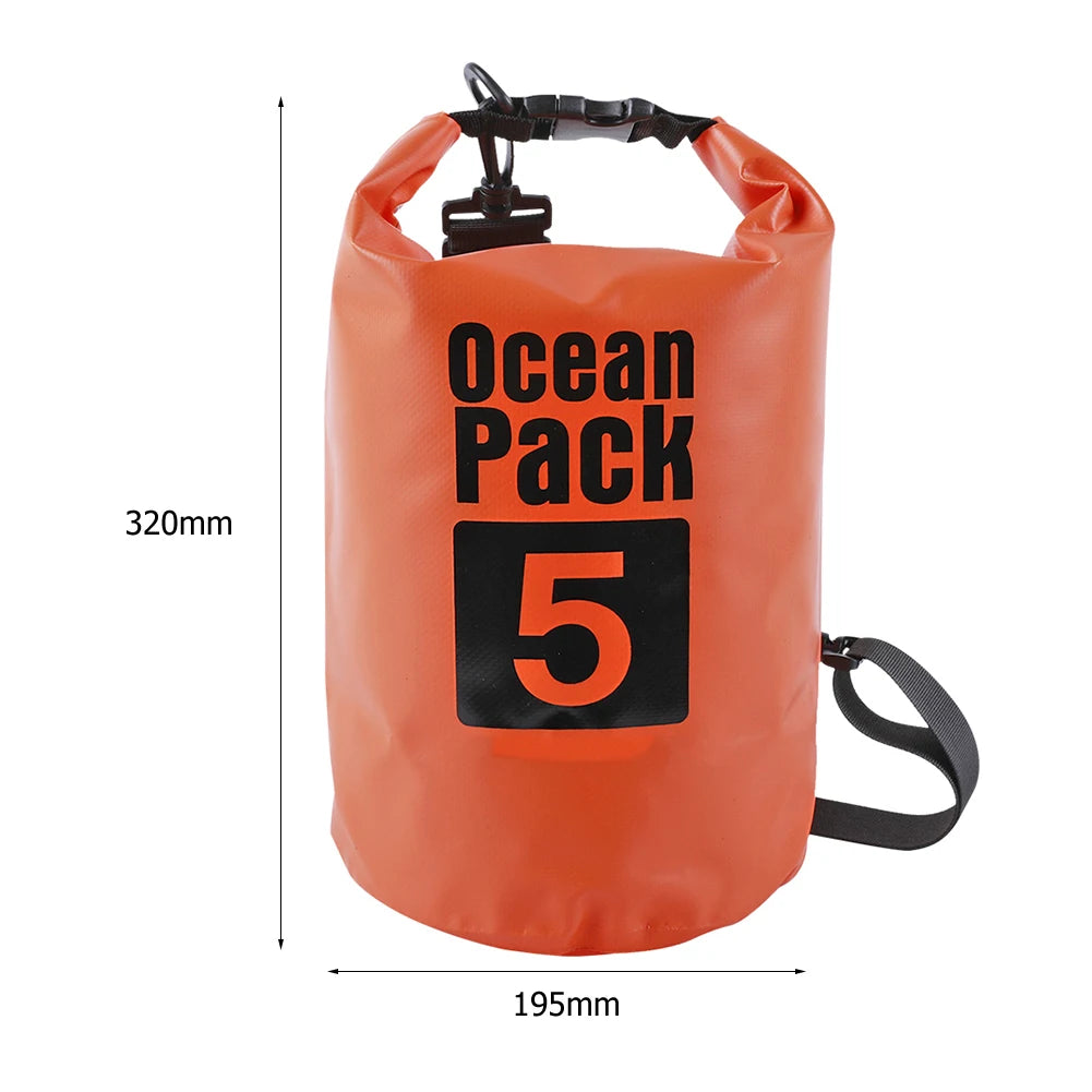 15L Waterproof Dry Bag Outdoor Floating Backpack for Trekking and Beach Use
