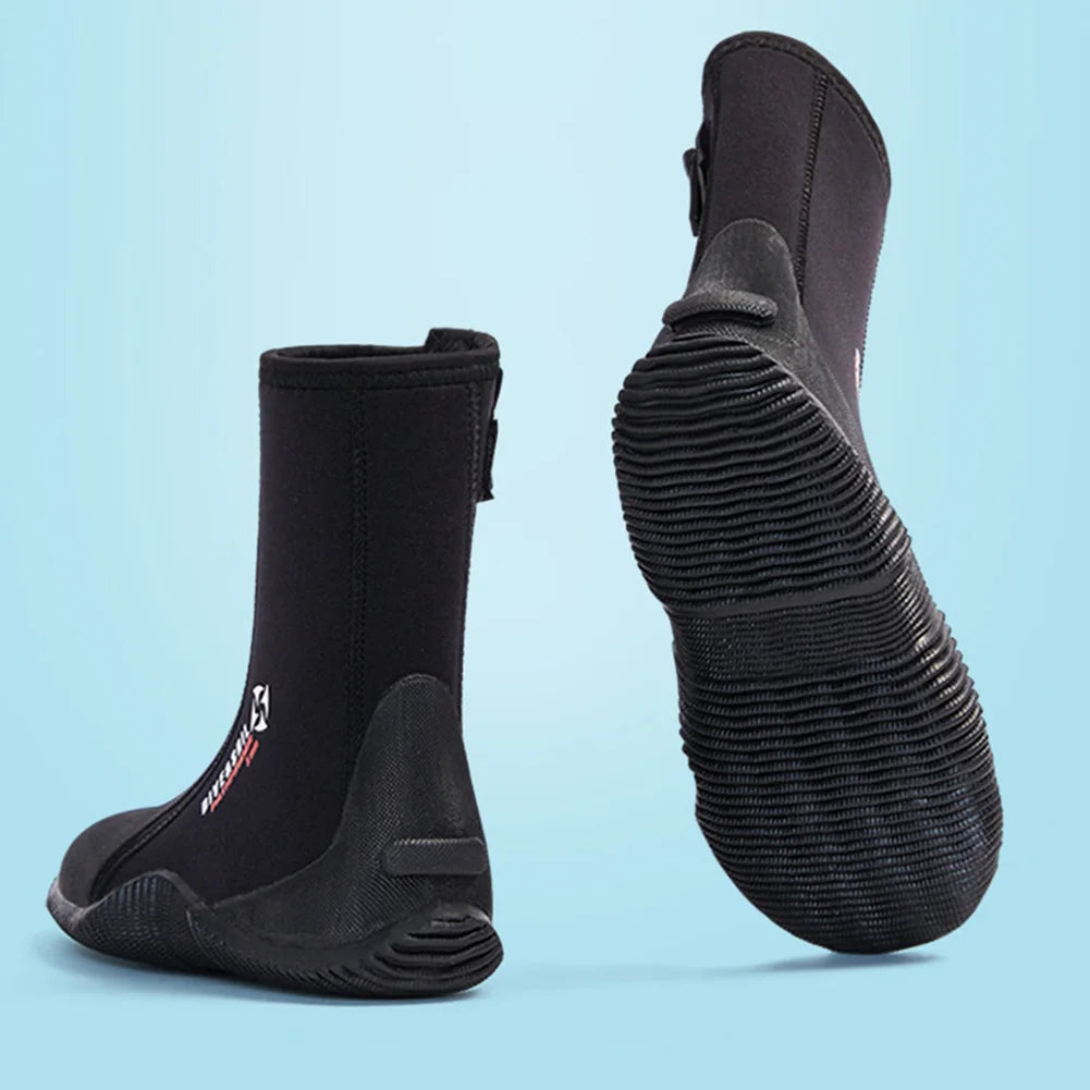 5mm Neoprene Diving Boots Lightweight Surfing Warm Patch Elasticity Booties