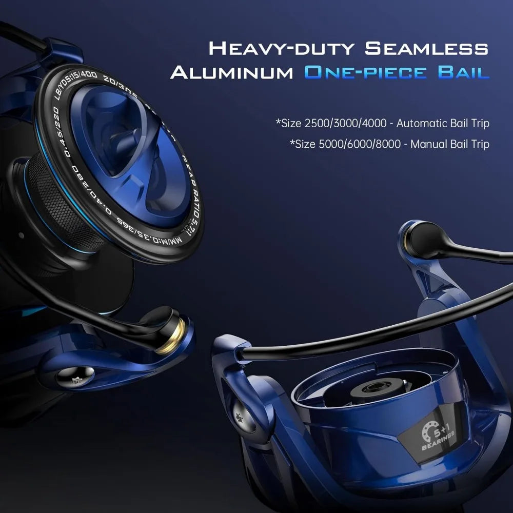 Waterproof Fishing Reel with 55 Pounds Resistance and Corrosion Resistant Design