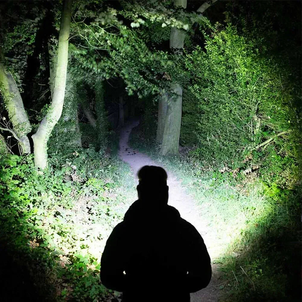 Waterproof Tactical Flashlight Portable Camping Lantern 3-Mode Powerful Torch