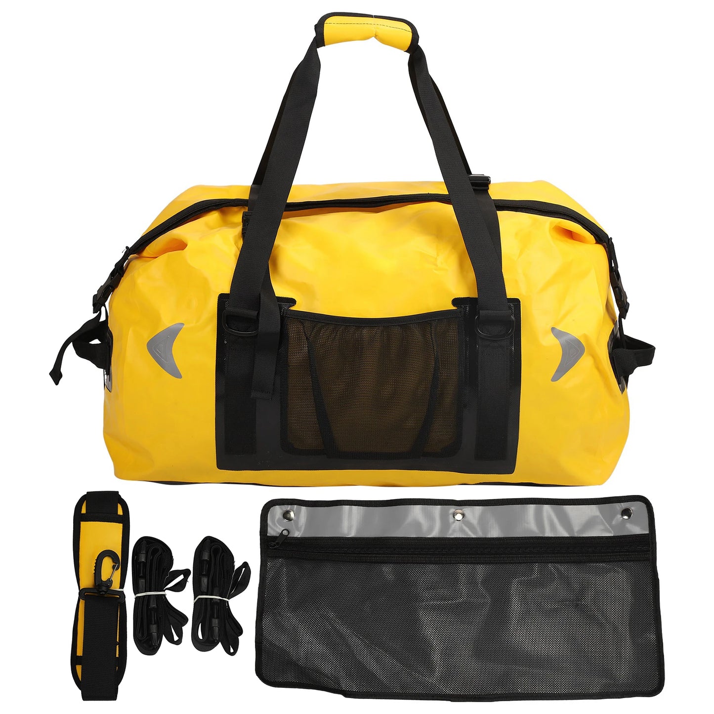 65L Waterproof Mesh Cloth Motorcycle Rear Seat Bag for Large Capacity Storage